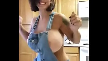 Busty gorgeous girl dancing in the kitchen in front of the webcam. Who is she? (Hot Girls Are Here, Try It: FuckNo‍w1‍8.com)