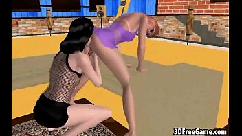 Foxy 3D cartoon shemale gets fucked in the ass