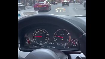 NYC Road Head in a BMW M5 Times Square