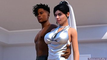 Hot white bride and BBC interracial