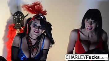 Charley and busty Alia Janine fuck