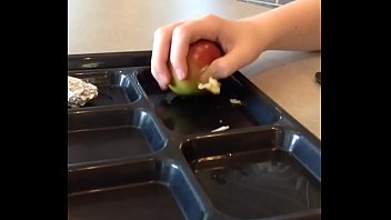 teen buddy publicly humiliates fruit with his sexhands
