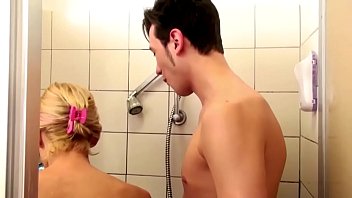 German Step-Mom help in Shower and Seduce to Fuck