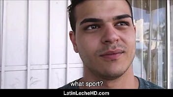 Straight Young Spanish Latino Jock Interviewed By Gay Guy On Street Has Sex With Him For Money POV