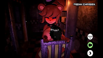 Fap Nights At Frenni's Night Club [ Hentai Game PornPlay ] Ep.14 femdom chair sex with the bear mask