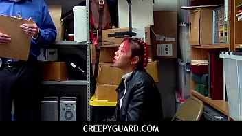 CreepyGuard  - Hot Asian MILF Christy Love Has Sex With Security Guard To Get Virgin stepdaughter Off Of Shoplifting Charges